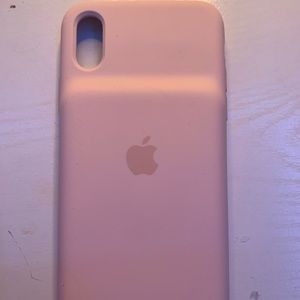 apple iphone x/xs charging case pink never used